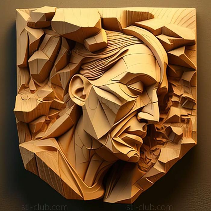 3D мадэль Джейкоб Кассаи, американский художник (STL)